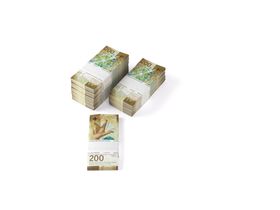 Mazzette di banconote da 200 franchi