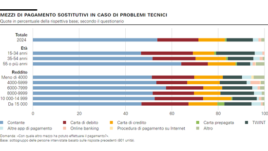 Mezzi di pagamento sostitutivi in caso di problemi tecnici