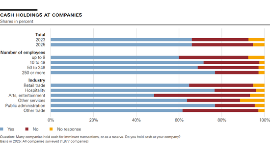 Cash holdings at companies