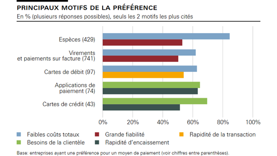Principaux motifs de la préférence