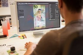 Grafiker bei der Arbeit