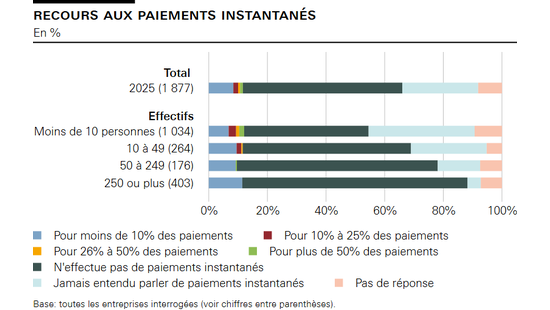 Recours aux paiements instantanés