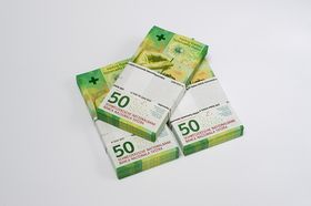 liasses de billets, recto
