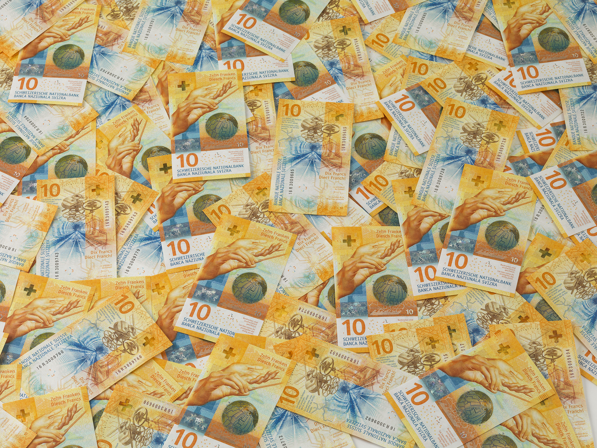 10-franc notes from ninth series