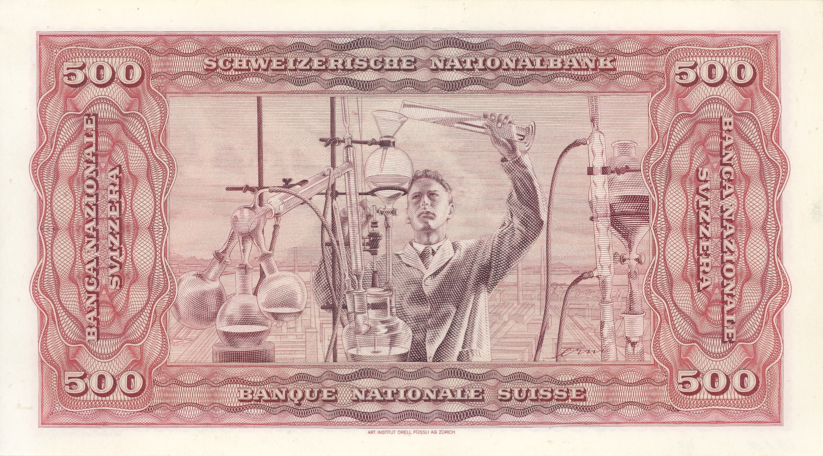 4ème série de billets 1938, Billet de 500 francs, verso