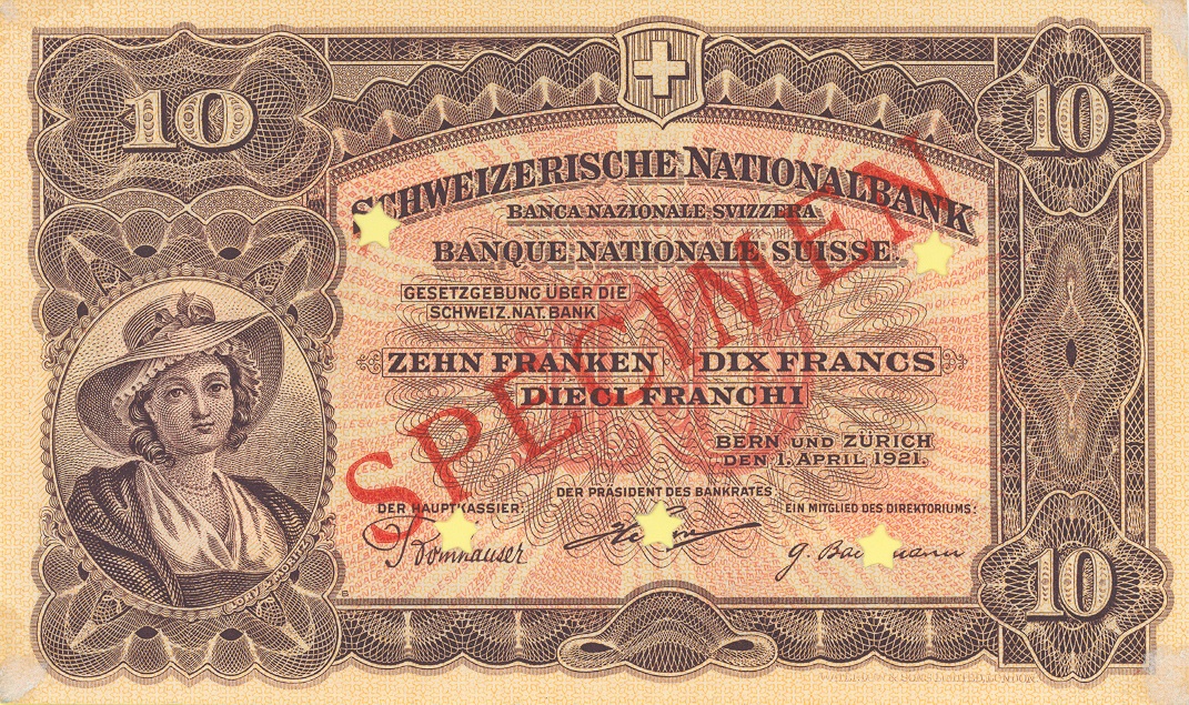 2ème série de billets 1911, Billet de 10 francs, recto