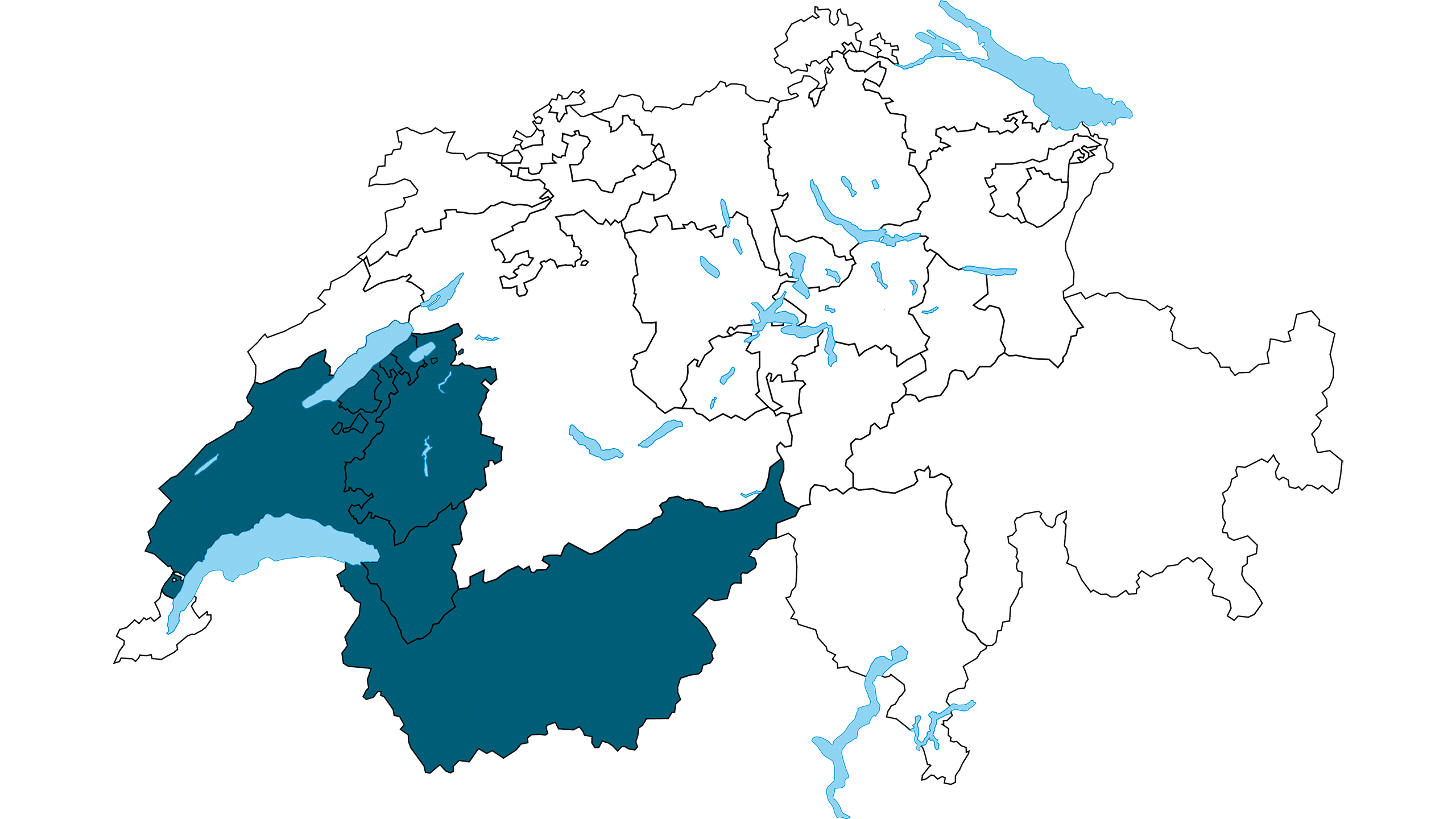 Région Fribourg, Vaud et Valais